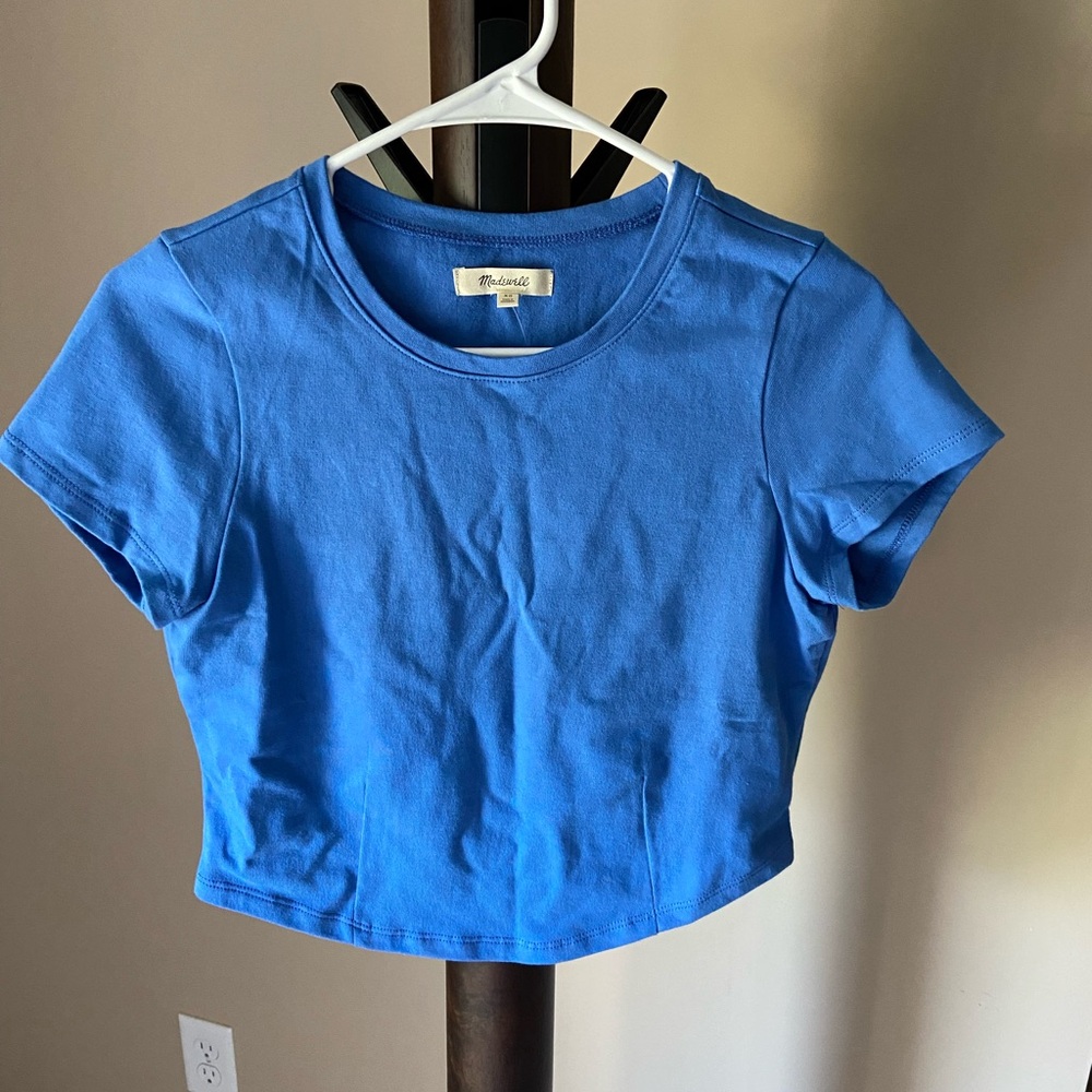 Madewell Blue Crop Top